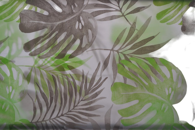 Douchegordijn - Model Groen / Zwart - 200 cm x 180 cm - Inclusief ringen - Polyester - Badgordijn