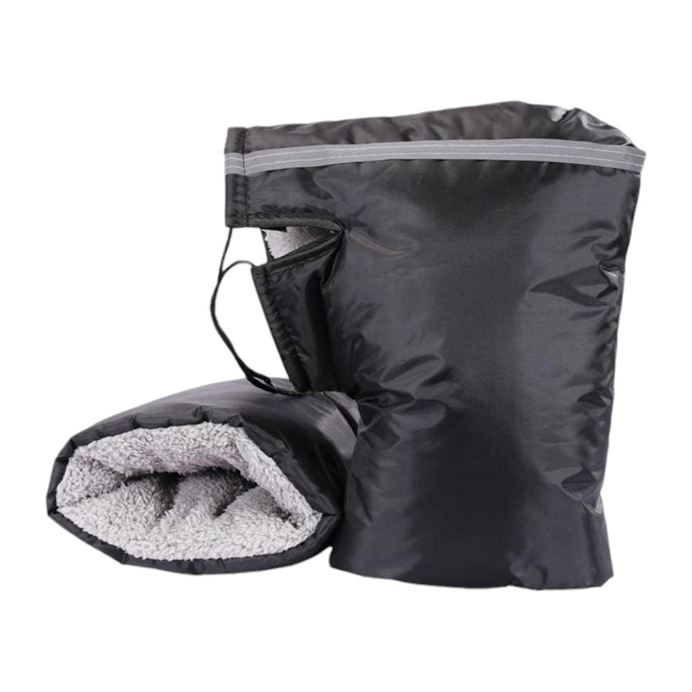 Handwärmer – Schwarz – Extra gepolsterte Fahrradhandschuhe – Geeignet