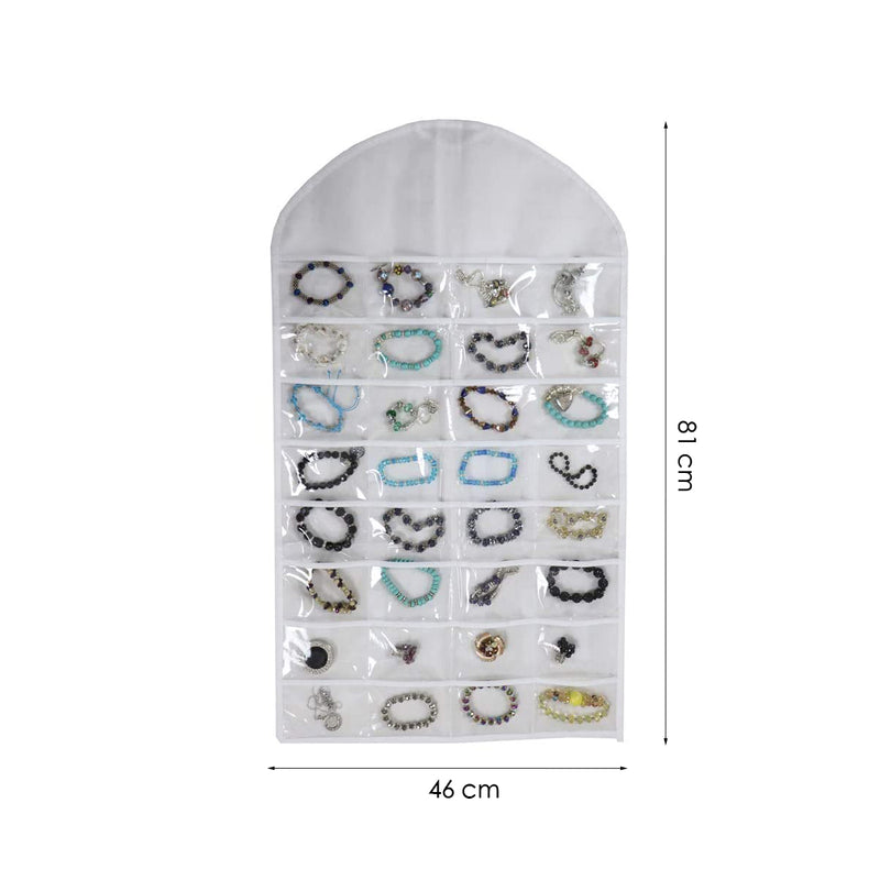 Sieraden organizer - Wit - Hangende Juwelenstandaard Met 32 Vakken