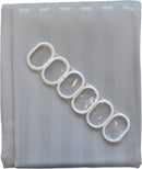 Douchegordijn - Grijs - 180 cm x 180 cm - Inclusief ringen - Anti Schimmel - Polyester - Badgordijn