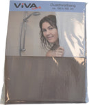 Douchegordijn - Grijs - 180 cm x 180 cm - Inclusief ringen - Anti Schimmel - Polyester - Badgordijn