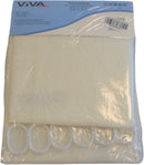 Duschvorhang – Strandmodell – 200 cm x 180 cm – inklusive Ringe – Polyester – Badevorhang