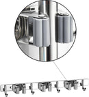 Bezemhouder 3 Slots - RVS - Ophangsysteem - Tuingereedschaphouder - 38x11cm