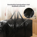 Opbergtassen XL - Zwart - 4 Stuks - 92 Liter - Verhuistassen - Big Shopper - Waterdicht - Opbergzak met Handvat (kopie)