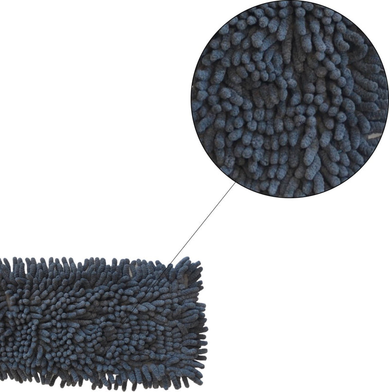Mikrofaser-Mopptuch – 42 x 13 cm – Dunkelgrau – Universal-Mopp – Universal-Mopp – loses Wischtuch
