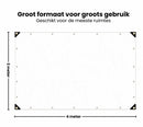 Transparant Afdekzeil 2x4m – Waterdicht PVC Zeil met Oogjes – Windbestendig Doorzichtig Zeil voor Overkapping, Tuin, Terras, Veranda & Carport – Versterkte Hoeken