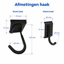 Fahrrad-Hängehalterung – Schwarz – 2 Stück – Wandhalterung Fahrrad – Wandhalterung Wandhalterung Wandhalterung – Wandmontage-Hängesystem – Wandhalterung Fahrradhalterung Fahrradhaken