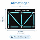 Voetbal Trainingsmat – Voetbal Oefenmat – Dribbelmat – Voetbal Trainingsmat 90 x 60 cm – Voetbal Trainingsmateriaal – Voetbal Voetwerktrainer – Antislip Trainingsmat
