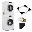 Tussenstuk Wasmachine Droger - Universeel - Stapelkit Wasmachine en Droger - Verstelbaar - Wit
