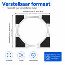 Tussenstuk Wasmachine Droger - Universeel - Stapelkit Wasmachine en Droger - Verstelbaar - Wit