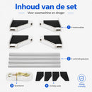 Tussenstuk Wasmachine Droger - Universeel - Stapelkit Wasmachine en Droger - Verstelbaar - Wit