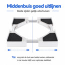 Tussenstuk Wasmachine Droger - Universeel - Stapelkit Wasmachine en Droger - Verstelbaar - Wit