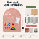 Magneetbord Muur Zelfklevend 80 x 100 cm – Roze – Magnetisch Whiteboard Zonder Boren – Krijtbord Sticker – Planbord – Familieplanner – Kinderkamer – Inclusief Magneetset
