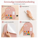 Magneetbord Muur Zelfklevend 80 x 100 cm – Roze – Magnetisch Whiteboard Zonder Boren – Krijtbord Sticker – Planbord – Familieplanner – Kinderkamer – Inclusief Magneetset