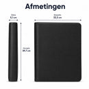 Toploader Binder – 252 Speelkaarten – Verzamelmap voor 3 x 4 inch Toploaders – Kaartenmap – 9 Pocket – Zwart