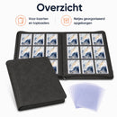 Toploader Binder – 252 Speelkaarten – Verzamelmap voor 3 x 4 inch Toploaders – Kaartenmap – 9 Pocket – Zwart Marmer