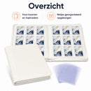Toploader Binder – 252 Speelkaarten – Verzamelmap voor 3 x 4 inch Toploaders – Kaartenmap – 9 Pocket – Wit