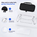 Accessoires Set Geschikt voor PlayStation Portal – Hardcase Opbergetui – Transparante Beschermhoes – Screenprotector – PS5 Portal Case – Zwart