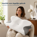 Memory Foam Hoofdkussen – Hoofdkussen voor Zijslapers & Rugslapers – Contourkussen – Ademende 3D Mesh Hoes – Wasbare Hoes – 66 x 35 cm