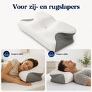 Memory Foam Hoofdkussen – Hoofdkussen voor Zijslapers & Rugslapers – Contourkussen – Ademende 3D Mesh Hoes – Wasbare Hoes – 66 x 35 cm