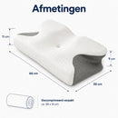 Memory Foam Hoofdkussen – Hoofdkussen voor Zijslapers & Rugslapers – Contourkussen – Ademende 3D Mesh Hoes – Wasbare Hoes – 66 x 35 cm