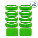 Microvezel Mop Pads Set – 10 Stuks – Vervangingsdoeken voor Vloermop – Wasbaar & Herbruikbaar – Geschikt voor Harde Vloeren – Groen