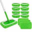 Microvezel Mop Pads Set – 10 Stuks – Vervangingsdoeken voor Vloermop – Wasbaar & Herbruikbaar – Geschikt voor Harde Vloeren – Groen