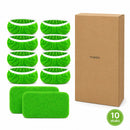 Microvezel Mop Pads Set – 10 Stuks – Vervangingsdoeken voor Vloermop – Wasbaar & Herbruikbaar – Geschikt voor Harde Vloeren – Groen