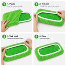 Microvezel Mop Pads Set – 10 Stuks – Vervangingsdoeken voor Vloermop – Wasbaar & Herbruikbaar – Geschikt voor Harde Vloeren – Groen