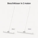 Vloertrekker met Steel – Douchewisser – Vloerwisser – Trekker voor Badkamer – Watertrekker – Vloertrekker 45 cm – Wit