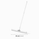 Vloertrekker met Steel – Douchewisser – Vloerwisser – Trekker voor Badkamer – Watertrekker – Vloertrekker 45 cm – Wit