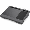 Laptoptafel voor op Schoot – Laptopkussen – Laptopbureau – Laptopstandaard – Met Muismat – Tablet- en Telefoonsleuf – Geschikt voor 14 t/m 17 Inch Laptops – Grijs