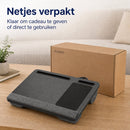 Laptoptafel voor op Schoot – Laptopkussen – Laptopbureau – Laptopstandaard – Met Muismat – Tablet- en Telefoonsleuf – Geschikt voor 14 t/m 17 Inch Laptops – Grijs