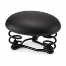 Rokzadel - Fietszadel Comfort met 3-Veersysteem – Breed Fietszadel – Schokabsorberend – Zacht Zadel voor Stadsfiets, E-bike, Hybride en Trekkingfiets – Zwart