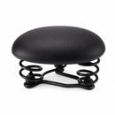 Rokzadel - Fietszadel Comfort met 3-Veersysteem – Breed Fietszadel – Schokabsorberend – Zacht Zadel voor Stadsfiets, E-bike, Hybride en Trekkingfiets – Zwart