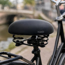 Rokzadel - Fietszadel Comfort met 3-Veersysteem – Breed Fietszadel – Schokabsorberend – Zacht Zadel voor Stadsfiets, E-bike, Hybride en Trekkingfiets – Zwart