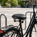 Rokzadel - Fietszadel Comfort met 3-Veersysteem – Breed Fietszadel – Schokabsorberend – Zacht Zadel voor Stadsfiets, E-bike, Hybride en Trekkingfiets – Zwart