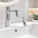Kraanverlengstuk 1080° Draaibaar – Waterbesparende Kraan Opzetstuk – 2 Waterstanden – M22 Binnendraad & M24 Buitendraad – Universeel voor Keuken- en Badkamerkraan – Chroom