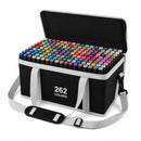 Alcohol Markers 262 Kleuren – Dubbelzijdige Tekenstiften Set – Illustratie Markers met Luxe Opbergtas – Inclusief Schouderriem – Voor Tekenen, Manga, Handlettering & Schetsen