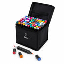 Alcohol Markers 80 Kleuren – Dubbelzijdige Stiften Set – Illustratie Markers met Opbergtas – Sneldrogende Tekenstiften – Voor Tekenen, Schetsen, Manga & Kalligrafie