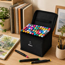 Alcohol Markers 80 Kleuren – Dubbelzijdige Stiften Set – Illustratie Markers met Opbergtas – Sneldrogende Tekenstiften – Voor Tekenen, Schetsen, Manga & Kalligrafie