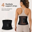 Waist Trainer Dames – Verstelbare Tailleband – Waist Shaper – Dubbele Klittenbandsluiting – Ademend – Zwart