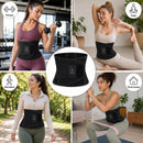 Waist Trainer Dames – Verstelbare Tailleband – Waist Shaper – Dubbele Klittenbandsluiting – Ademend – Zwart