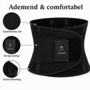 Waist Trainer Dames – Verstelbare Tailleband – Waist Shaper – Dubbele Klittenbandsluiting – Ademend – Zwart