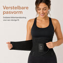 Waist Trainer Dames – Verstelbare Tailleband – Waist Shaper – Dubbele Klittenbandsluiting – Ademend – Zwart