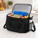 Koeltas met Koelelementen – 15L Lunchtas – Geïsoleerde Koeltas – Koeltas voor Werk, Picknick en Camping – Waterdicht – Zwart