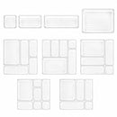 25-delige Lade Organizer Set – Transparante Opbergbakken – Ladeverdelers voor Keuken, Badkamer, Bureau & Make-up
