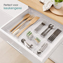 25-delige Lade Organizer Set – Transparante Opbergbakken – Ladeverdelers voor Keuken, Badkamer, Bureau & Make-up