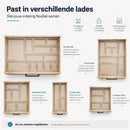 25-delige Lade Organizer Set – Transparante Opbergbakken – Ladeverdelers voor Keuken, Badkamer, Bureau & Make-up