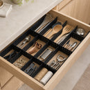 Verstelbare Ladeverdelers 12-delig – Op Maat Knipbaar – Lade Organizer – Modulair Opbergsysteem voor Keuken, Badkamer, Bureau & Make-up
